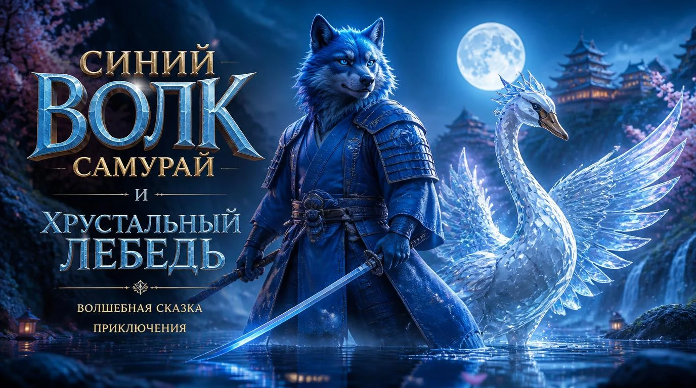 Синий волк Самурай и Хрустальный Лебедь