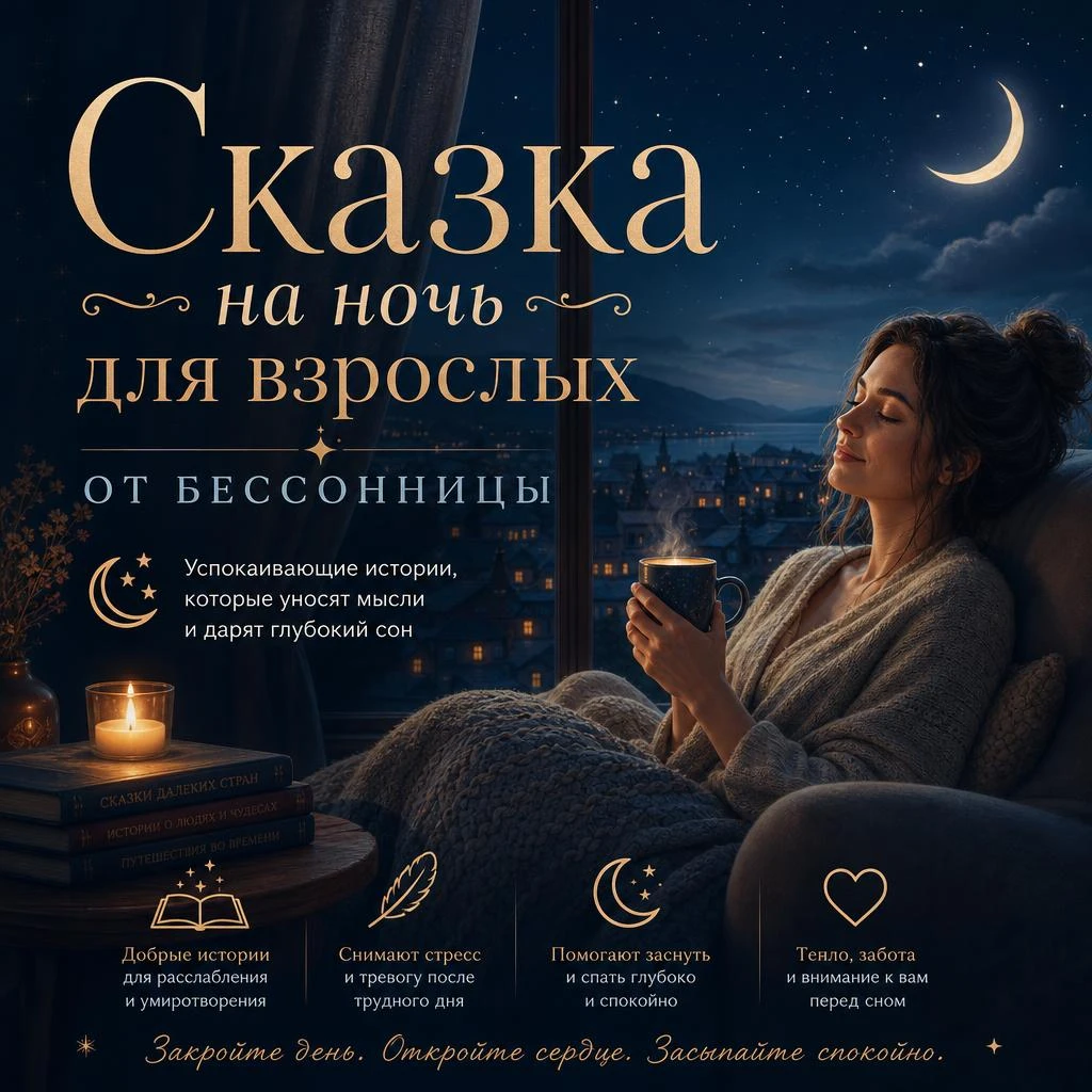 Сказка на ночь для взрослых от бессонницы