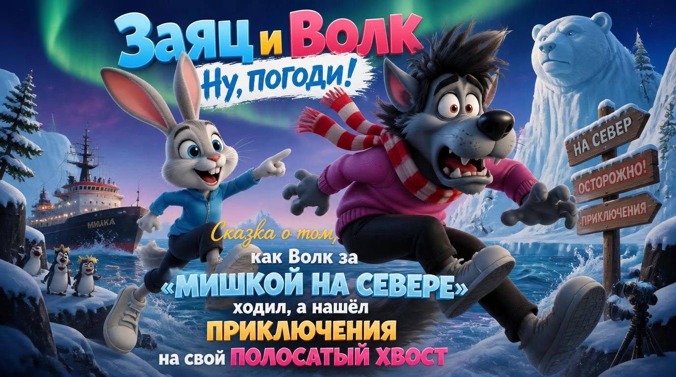 Сказка о том, как волк за «Мишкой на Севере» ходил, а нашел приключения на свой хвост