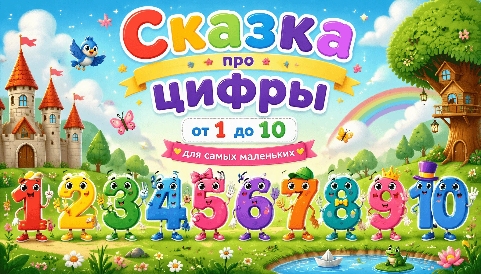 Сказка про цифры от 1 до 10: для самых маленьких