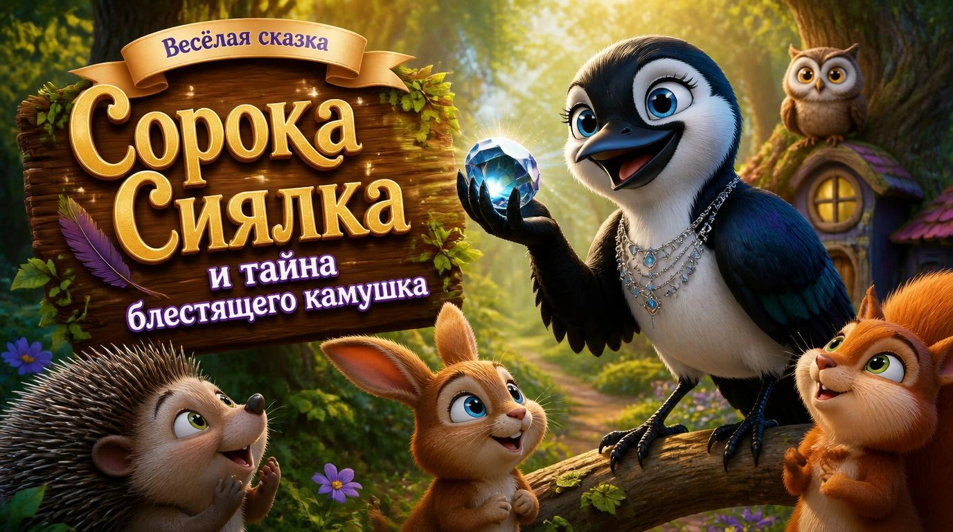 Сорока Сиялка и тайна блестящего камушка