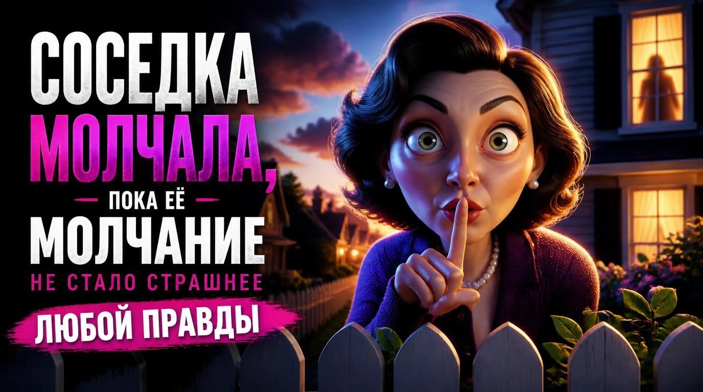 Соседка молчала, пока её молчание не стало страшнее любой правды