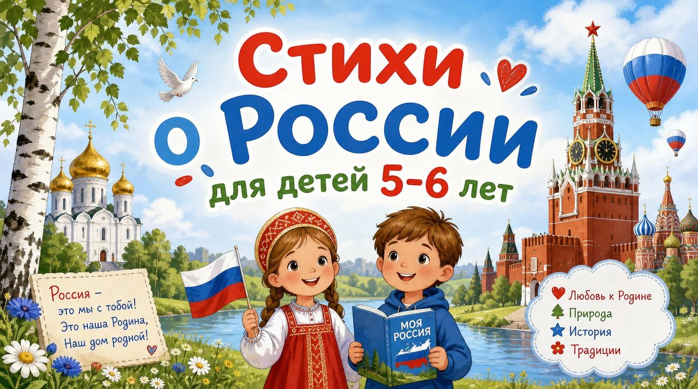 Стихи о России для детей 5-6 лет