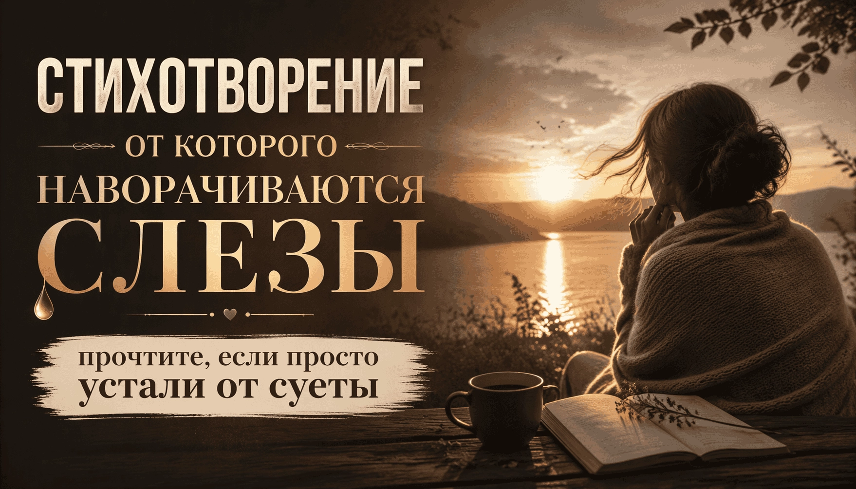 Стихотворение, от которого наворачиваются слезы: прочтите, если просто устали от суеты