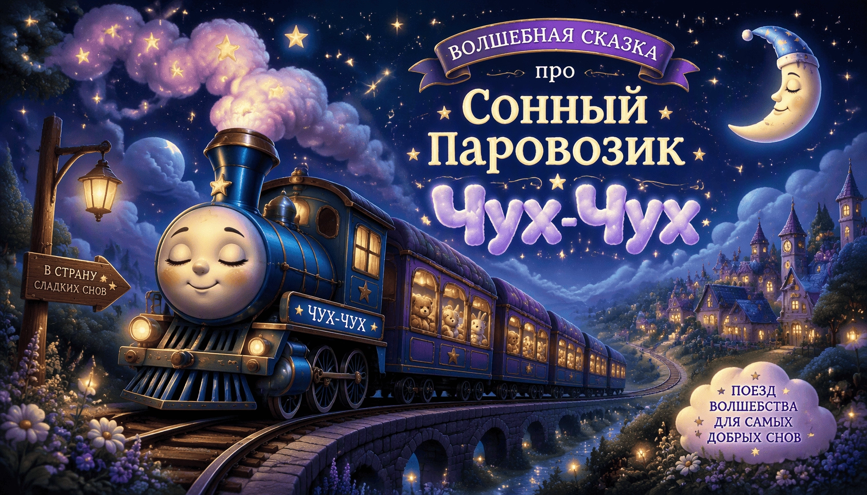 Волшебная сказка про Сонный Паровозик Чух-Чух