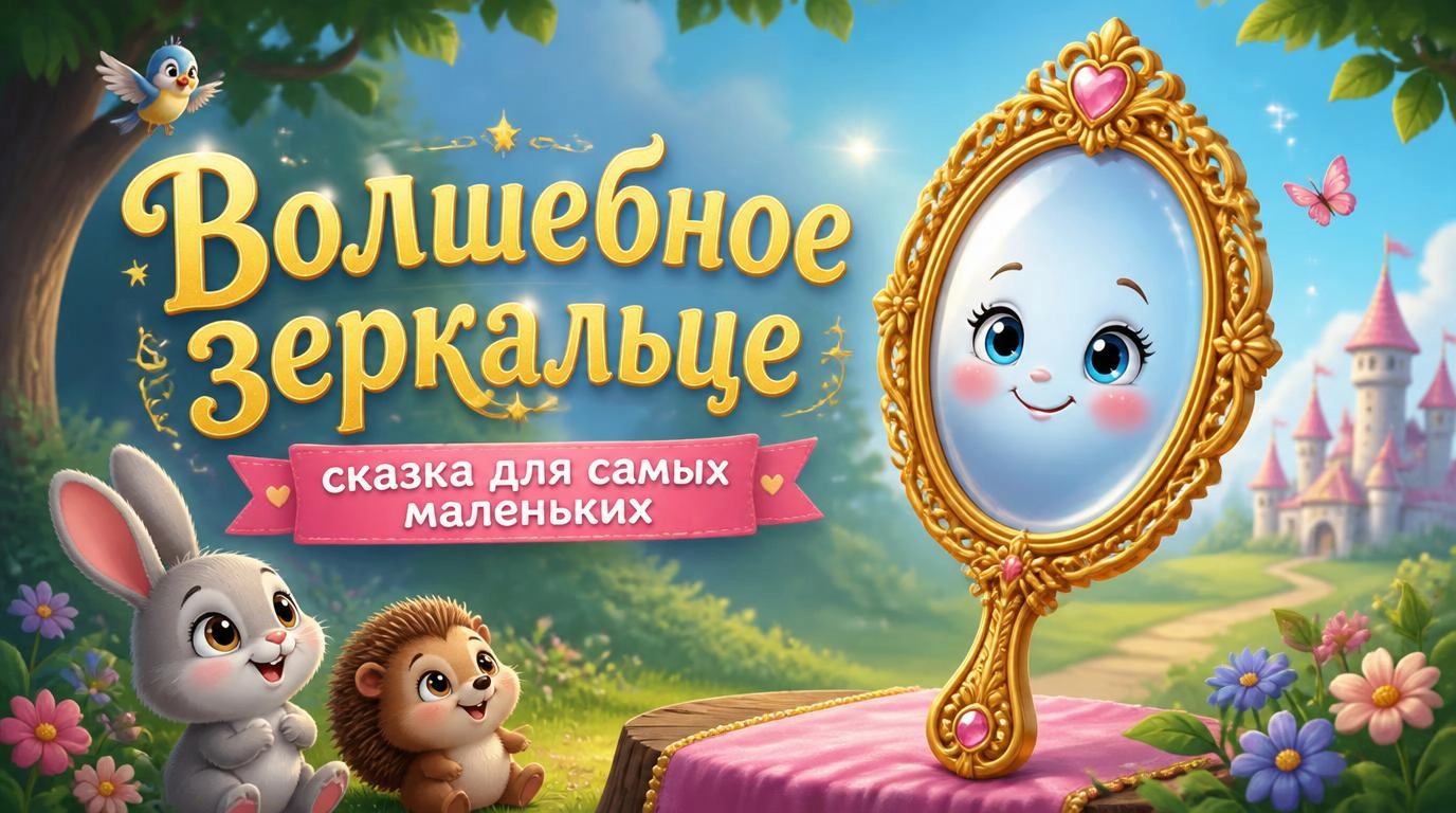 Волшебное зеркальце, сказка для самых маленьких