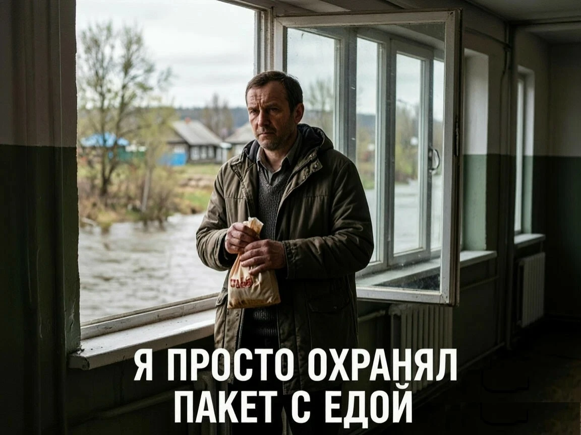 Я просто охранял пакет с едой